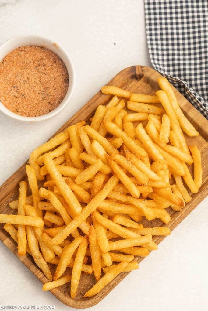 Fries on a platter. 