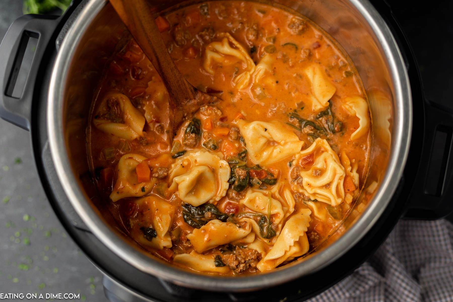 Tortellini Soup in the instant pot