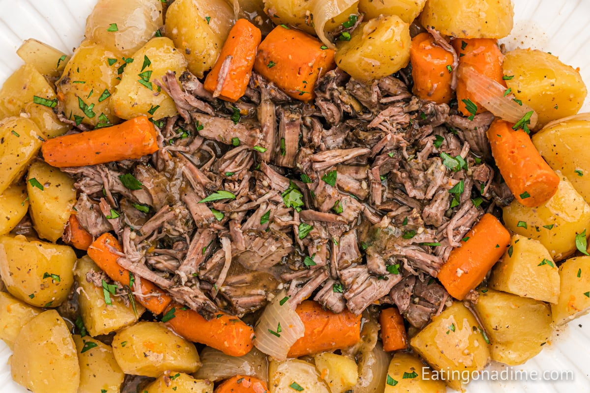 PERFECT CROCKPOT POT ROAST • Loaves and Dishes