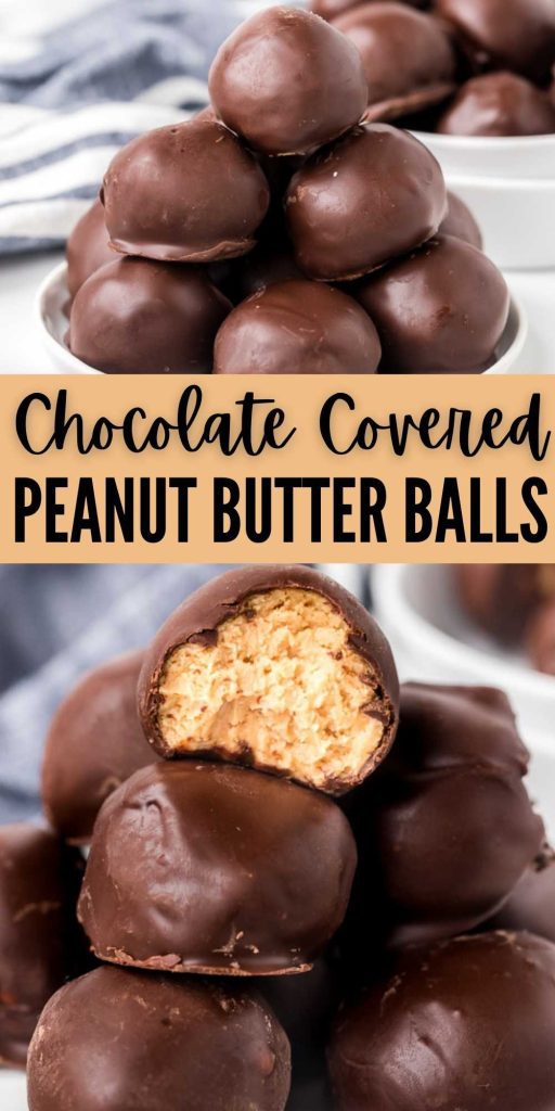 Chocolate covered Peanut Butter Balls recipe is so easy to make and taste great. Peanut butter balls recipe taste amazing for any occasion. Try this simple Peanut butter balls recipe. Peanut butter balls are so creamy and covered with yummy chocolate. Learn how to make peanut butter balls. #eatingonadime #nobakedesserts #peanutbutterdesserts #chocolate
