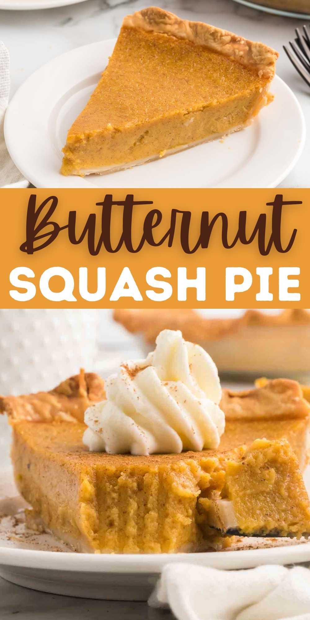 Easy Butternut Squash Pie is creamy, delicious and full of flavor. The perfect pie for your holiday dinners or enjoy throughout the year. Make it with a regular pie crust or with a graham cracker crust. Either way, this a delicious squash pie. #eatingonadime #butternutsquashpie #holidaypies