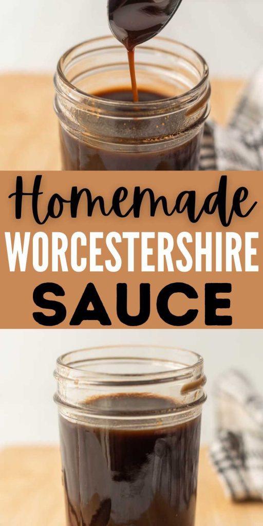 Homemade Worcestershire Sauce is just what your pantry needs. This flavorful sauce is easy to make with simple ingredients. These easy steps will show you How to Make Homemade Worcestershire Sauce. #eatingonadime #worcestershiresauce #homemadesauce