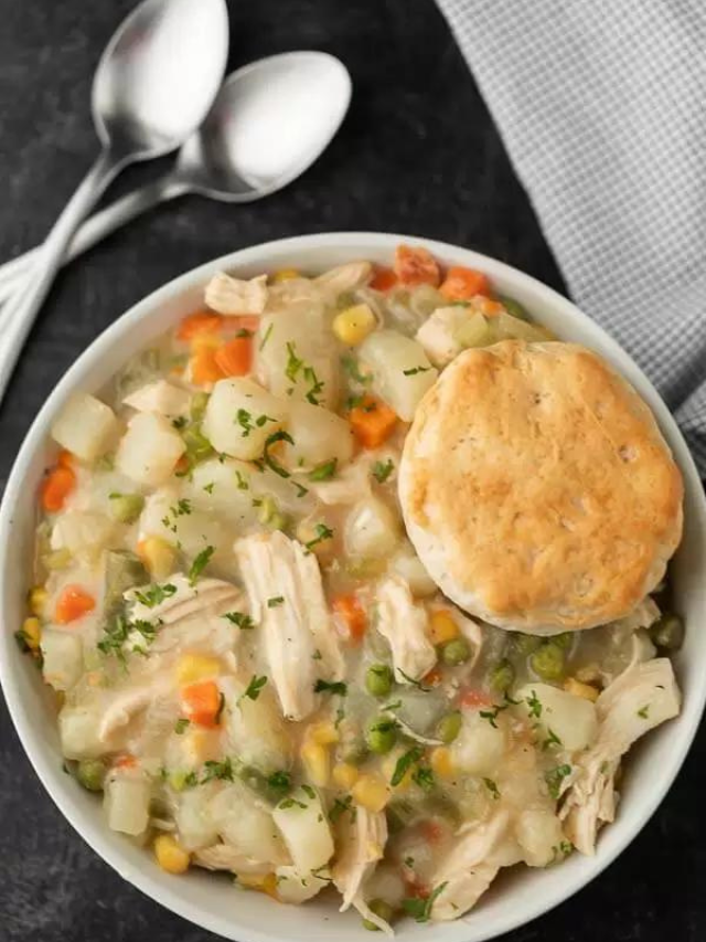 Best Ever Crock Pot Chicken Pot Pie! Eating on a Dime