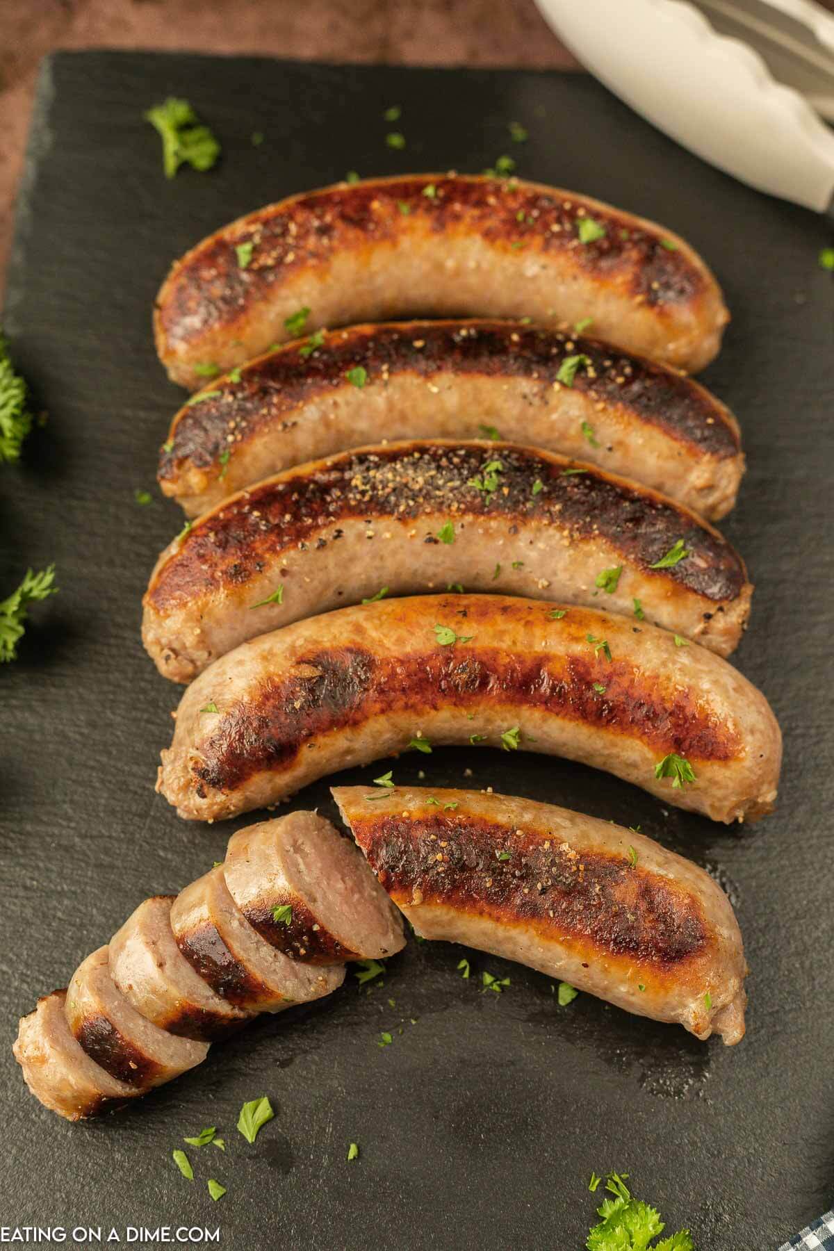 Close up image of Bratwurst