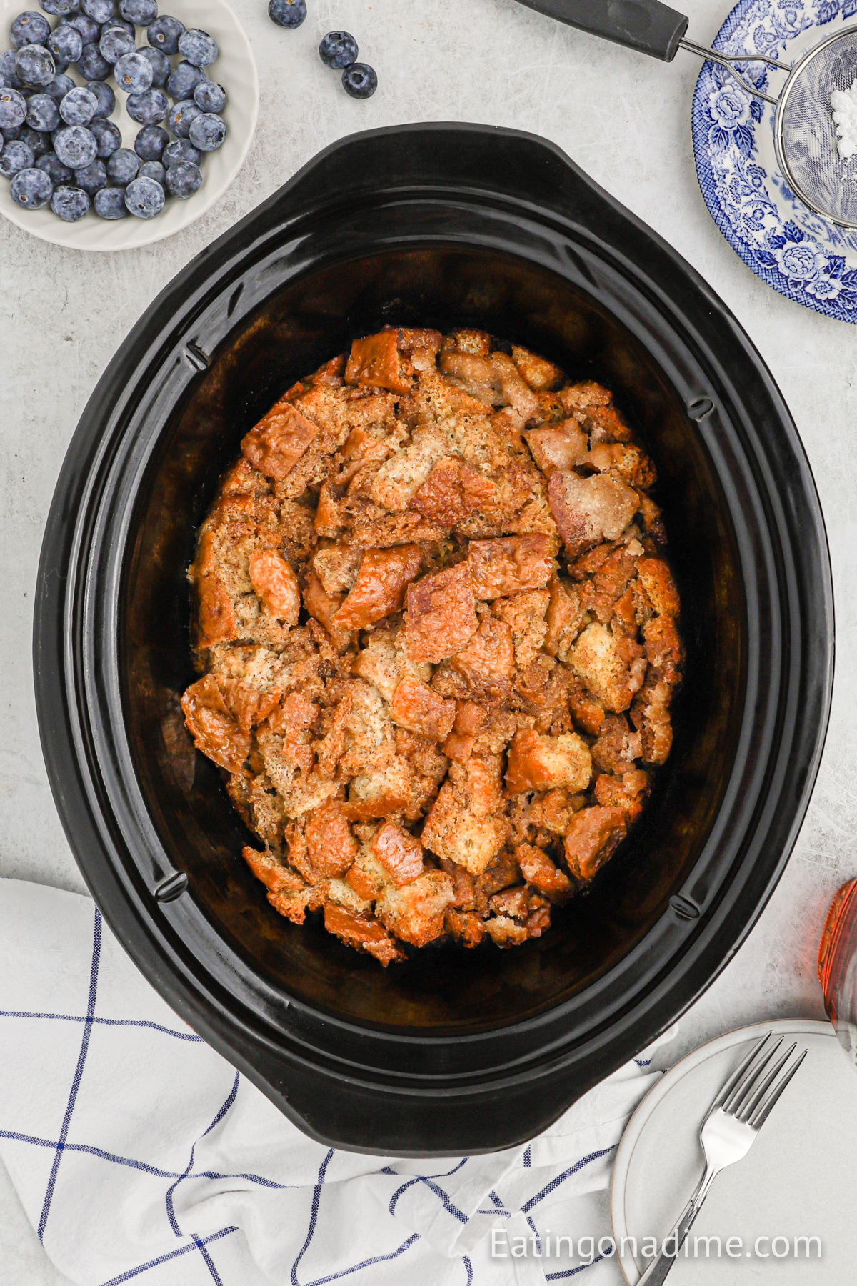 French Toast Casserole in a slow cooker 