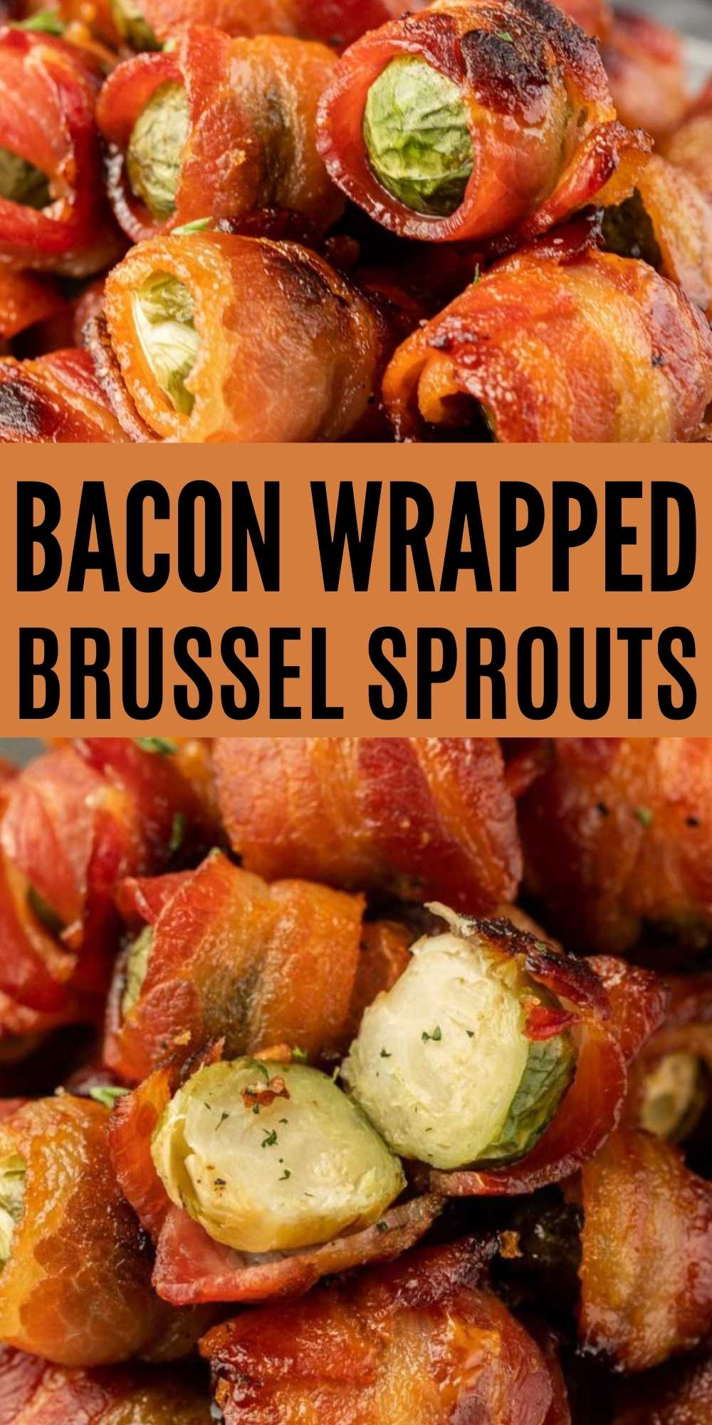 Bacon Wrapped Brussel Sprouts is the perfect holiday appetizer. The Brussel Sprouts are made with simple ingredients for a flavorful side. The perfect baked appetizer or side dish. #eatingonadime #baconwrapped #brusselsprouts