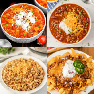 If you love using your pressure cooker, we have 30 Instant Pot Ground Beef Recipes that are easy to make, simple ingredients and delicious. From soups, chili, and spaghetti these instant pot recipes will be a family favorite. #eatingonadime #instantpotrecipes #groundbeefrecipes