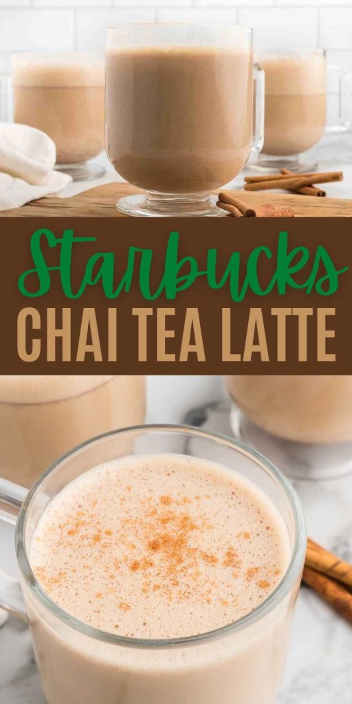Starbucks Chai Tea Latte is creamy and delicious hot drink. This copycat recipe is so good that you will be able to skip the drive thru. The perfect holiday drink. #eatingonadime #chaitealatte #starbuckscopycatrecipes