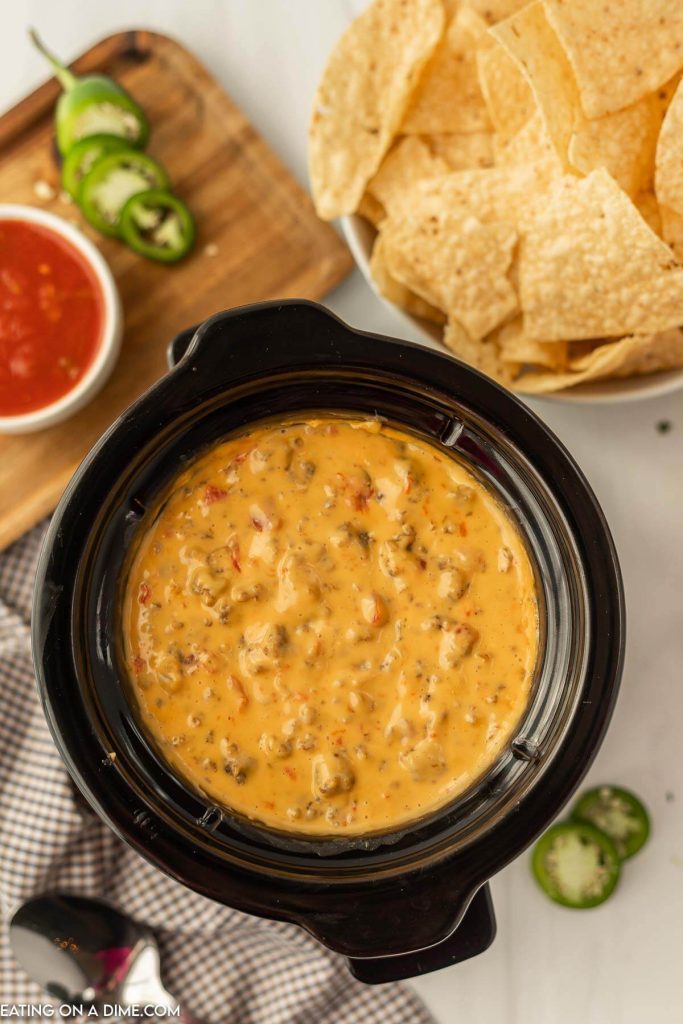 Sausage Cheese Dip in the Slow Cooker