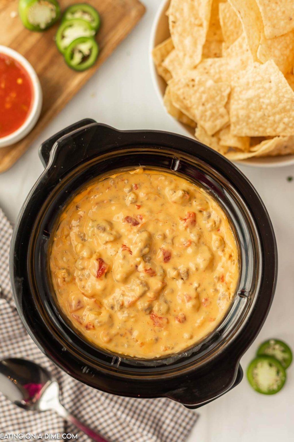 Crock Pot Sausage Cheese Dip velveeta cheese dip with sausage