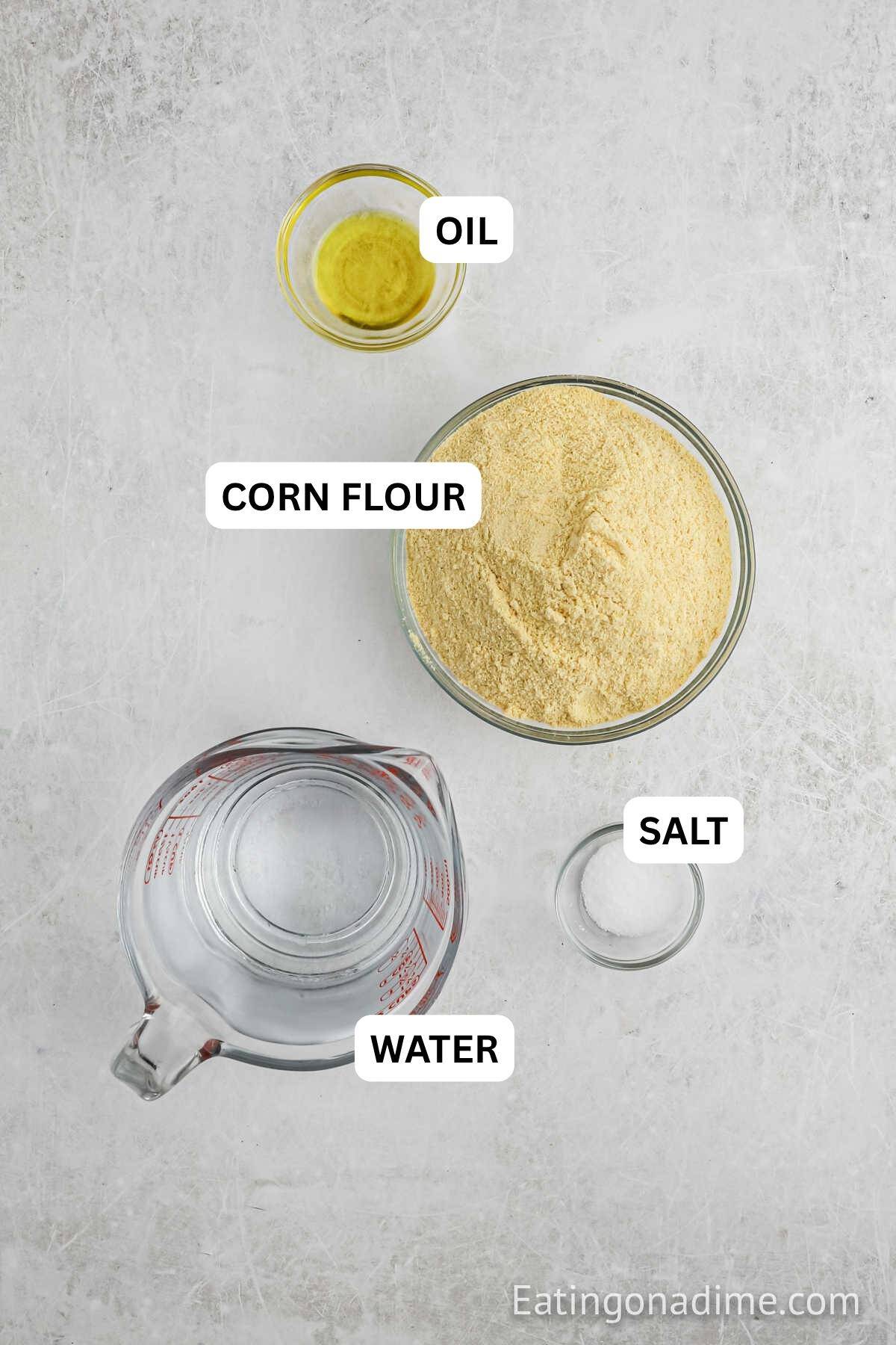Learn how to make arepas with just a few simple ingredients. This arepas recipe is gluten free and you can literally eat them with anything you like! Ingredients needed for this recipe includes corn flour, water, and salt.