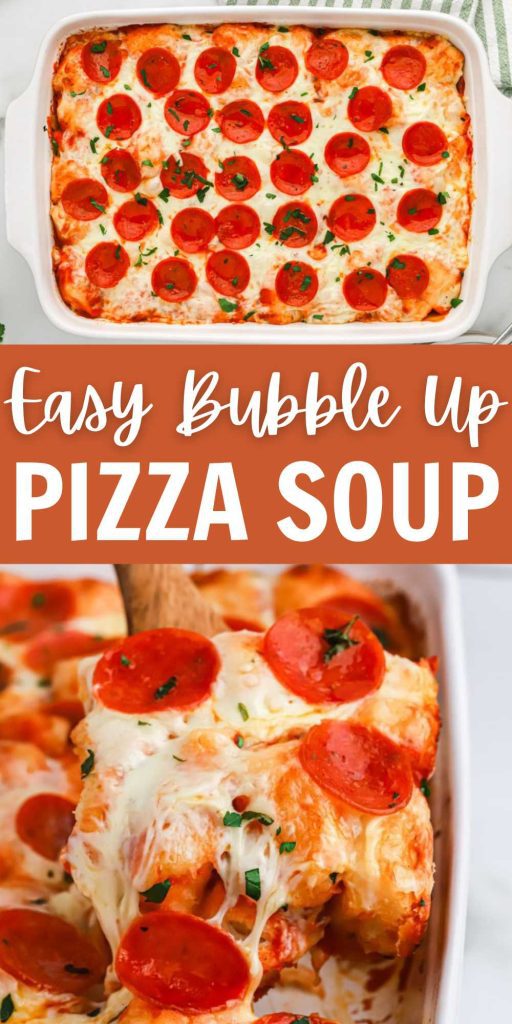 This bubble up pizza recipe is a quick and easy pizza recipe. The entire family will love making and enjoying this frugal bubble pizza recipe. The biscuit dough is thick and reminds of a deep dish pizza crust in this bubble pizza. #eatingonadime #bubbleuppizza #quickandeasypizza