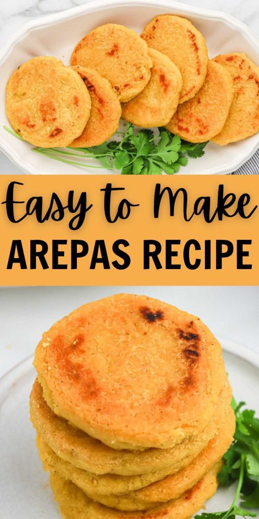 Learn how to make arepas with just a few simple ingredients. This arepas recipe is gluten free and you can literally eat them with anything. Easy Arepas Recipe is a popular dish in Venezuela and other parts of South America. They are similar to Pita Bread but made with corn flour or corn meal. #eatingonadime #arepasrecipe #easytomakearepas