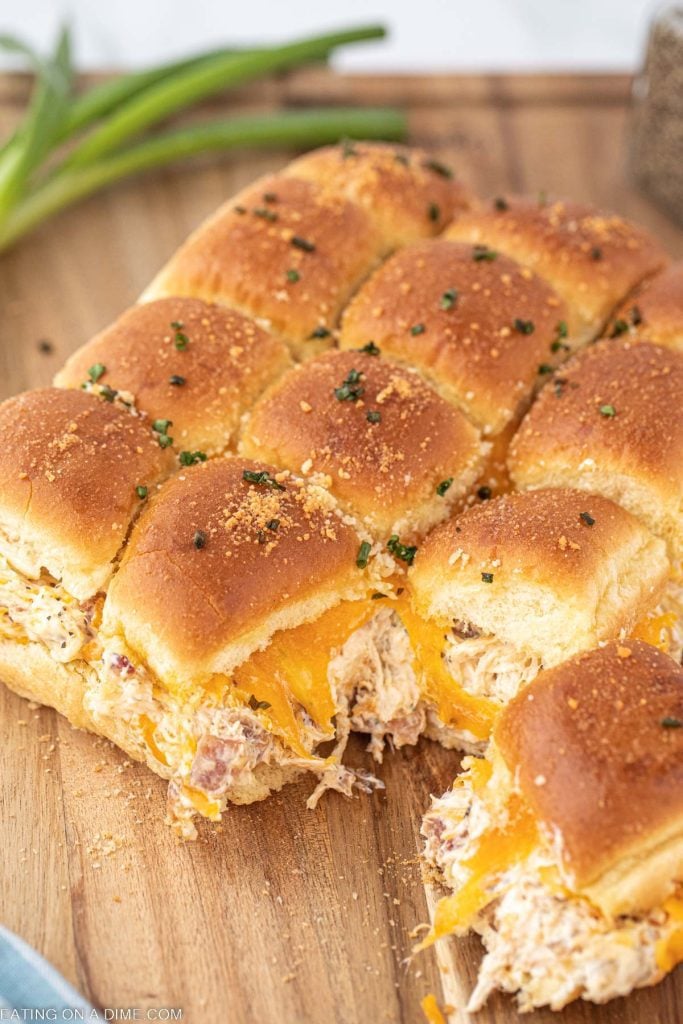 Crack Chicken Sliders Eating on a Dime