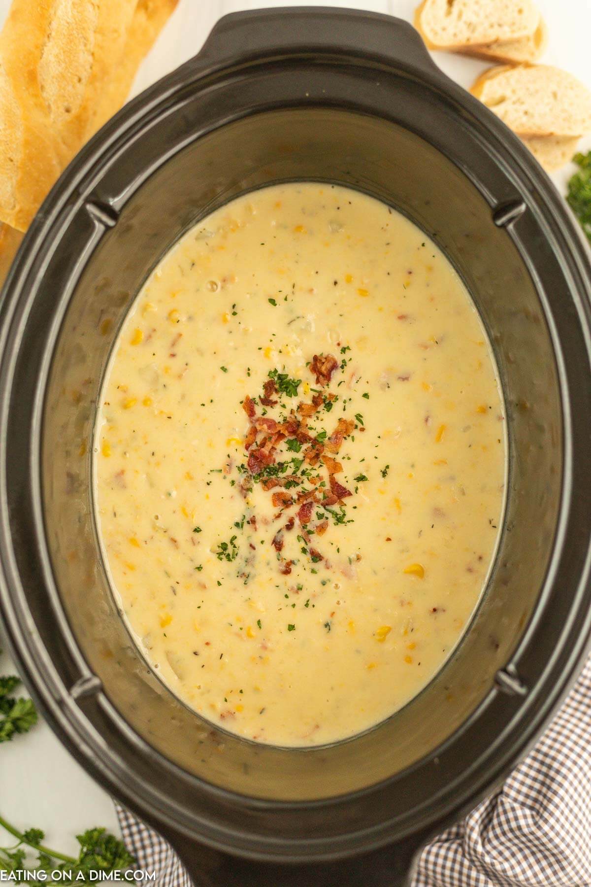 Corn Chowder in the slow cooker