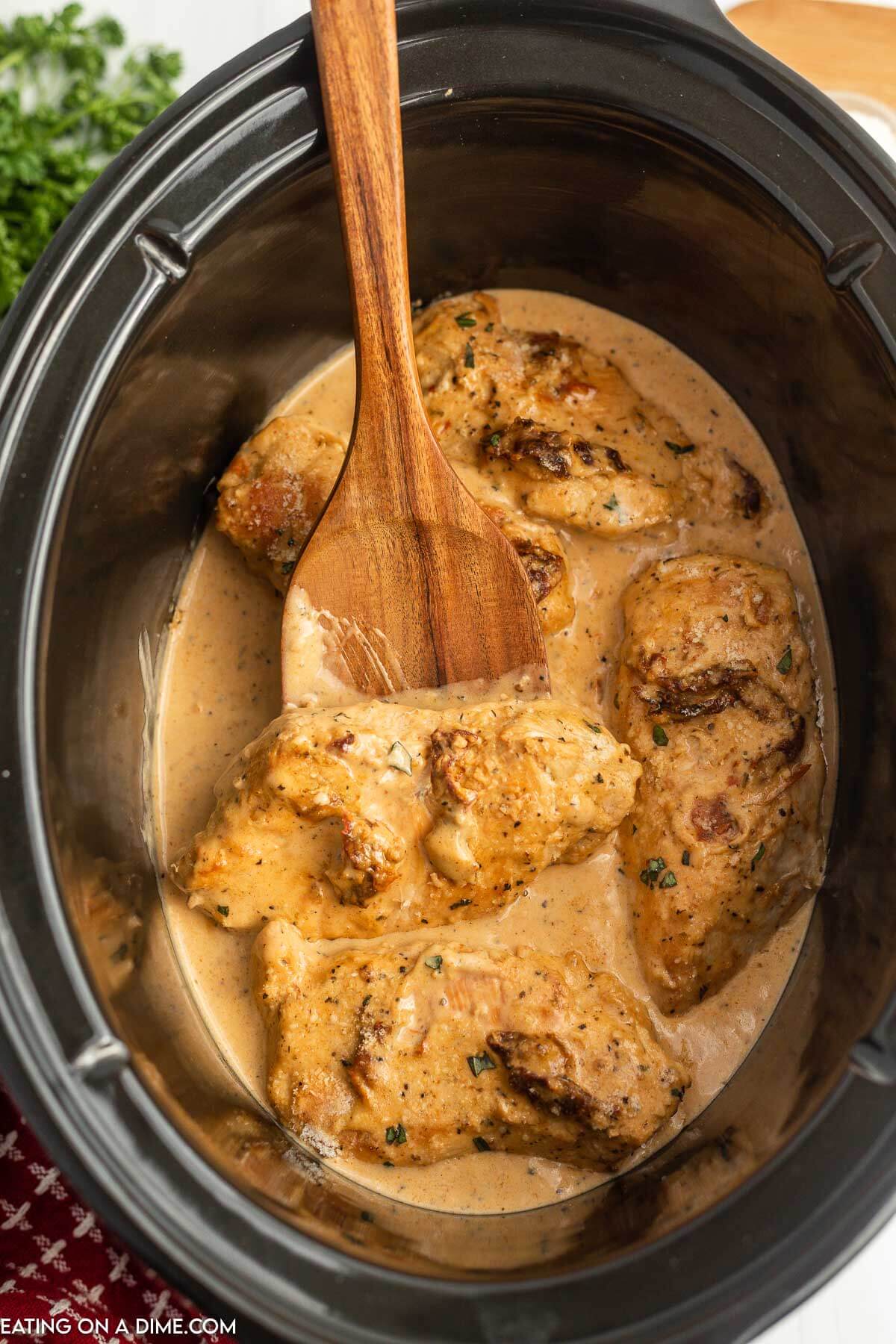 Crock Pot Marry Me Chicken (+Video) - The Country Cook