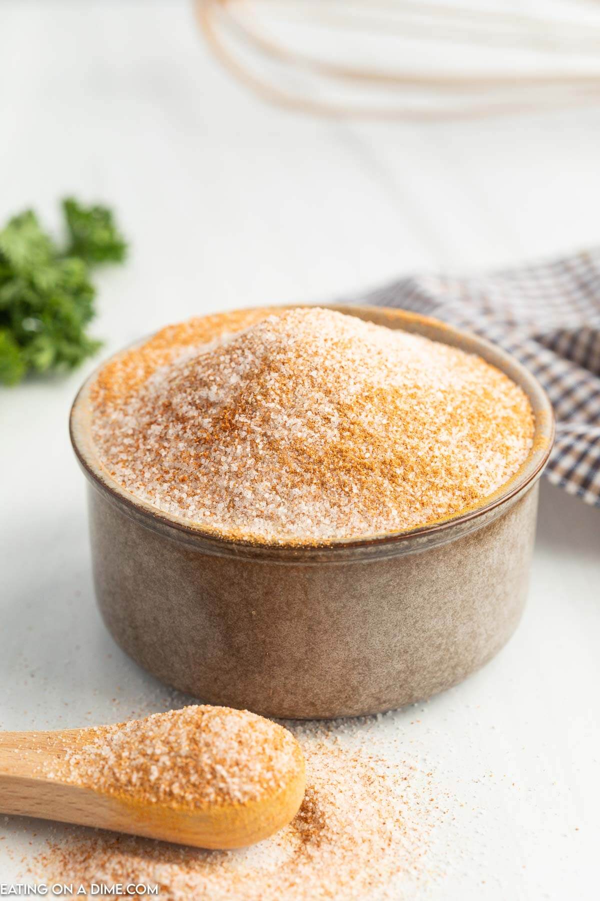 Lawry's seasoned salt in bowl. 