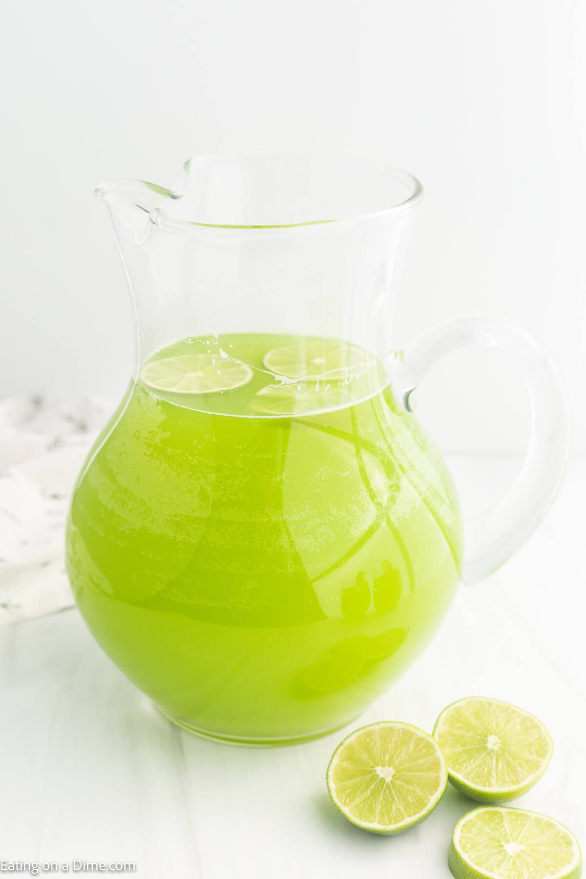 Green Punch in a pitcher
