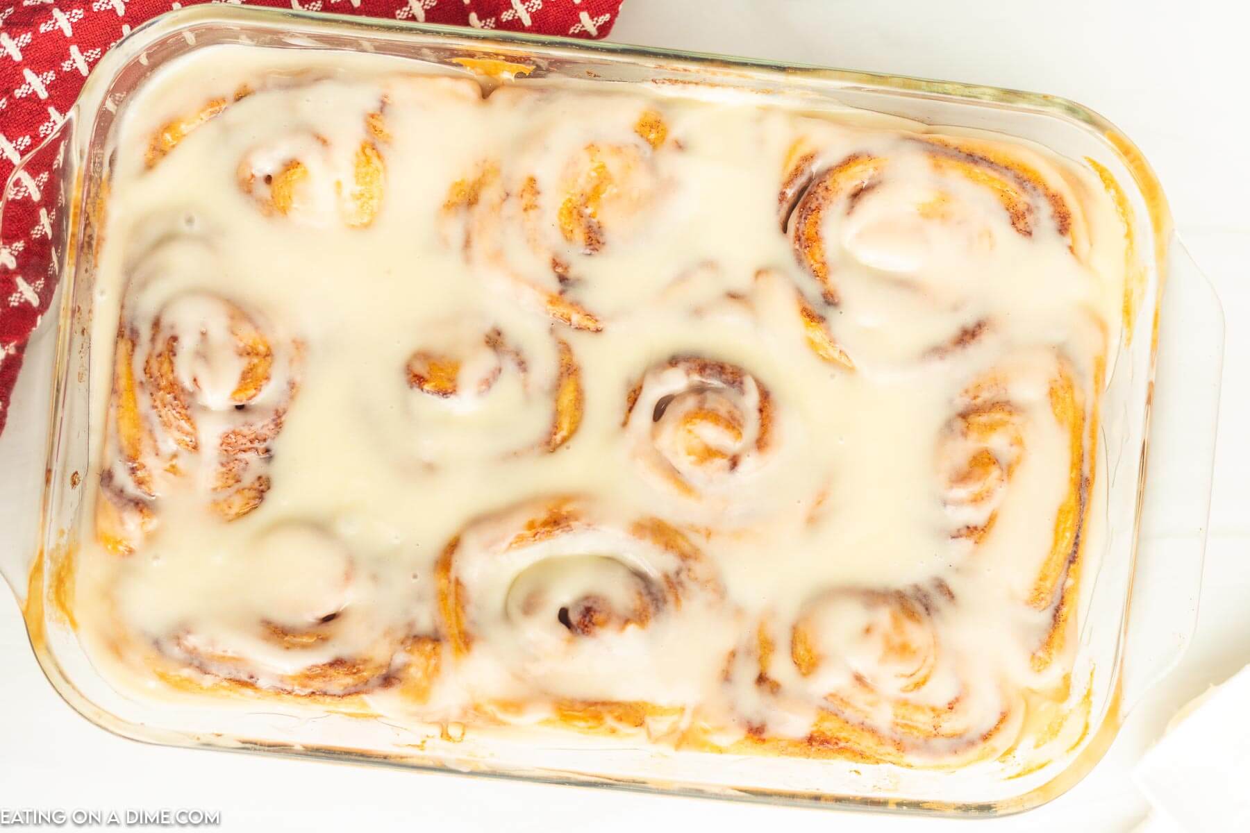 Cinnamon Rolls in a baking dish