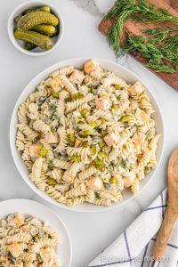 Dill Pickle Pasta Salad Recipe - Eating on a Dime