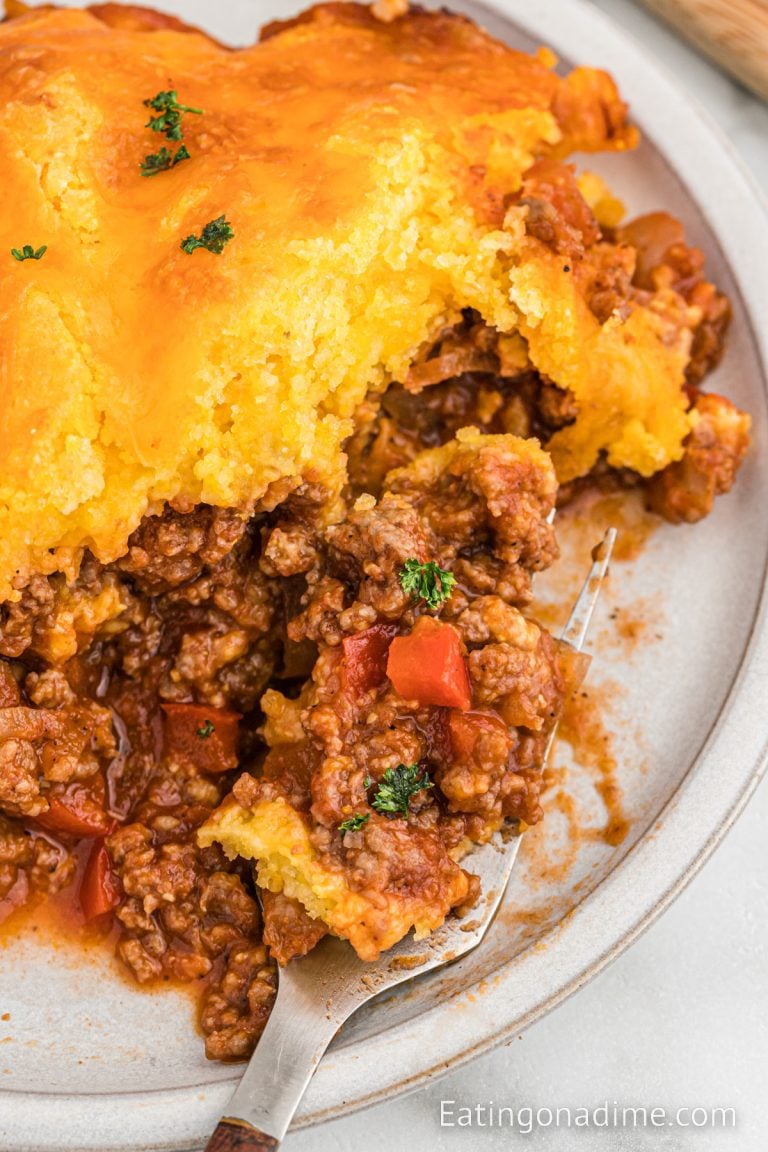 Sloppy Joe Cornbread Casserole Eating on a Dime