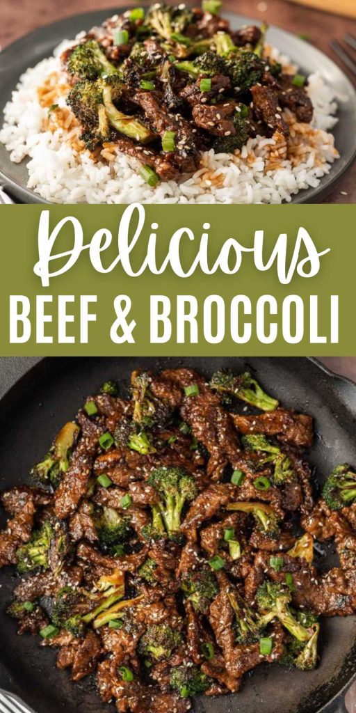 Beef and Broccoli is an easy one pot meal that is perfect served over rice. Packed with flavor this recipe is loaded with broccoli and steak. This easy recipe is perfect to feed a crowd or for a weeknight dinner. #eatingonadime #beefandbroccoli #onepotmeal