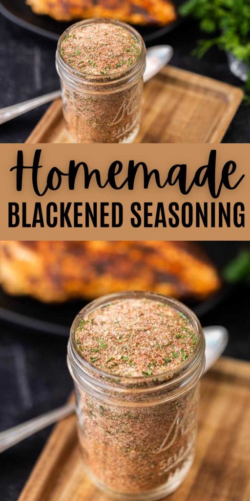 Forget buying blackened spices when you can make this easy Homemade Blackened Seasoning Recipe at home with simple seasoning. Learn how to make this easy seasoning to use on many different recipes. #eatingonadime #homemadeblackenedseasoning #blackenedseasoning
