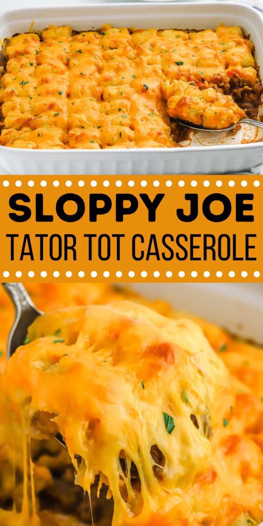 We love casserole recipes and this Sloppy Joe Tator Tot Casserole is a family favorite. This casserole is an easy weeknight meal. Sloppy Joe Casserole Tater Tots Recipe is delicious and loaded with flavor. Has all the delicious flavors of classic sloppy joe but with cheesy, crunchy topping. The tater tot topping really completes this casserole. #eatingonadime #sloppyjoetatortotcasserole #sloppyjoecasserole #easycasserole