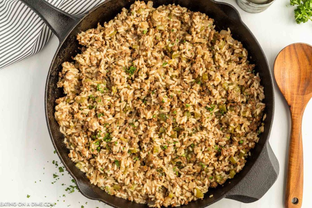 Easy Dirty Rice (Cajun Style) - Simple and Easy One Pot Meal