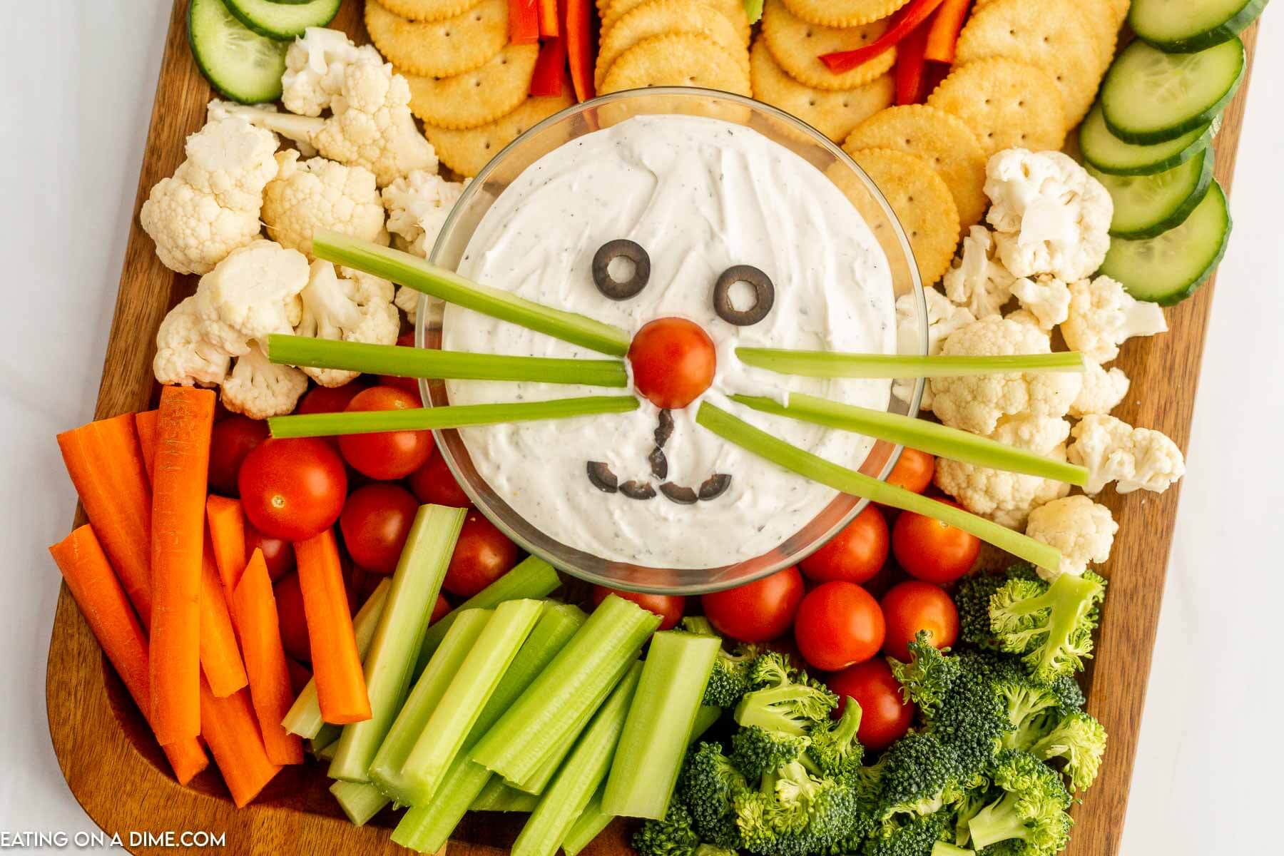 Easter Bunny Veggie Tray