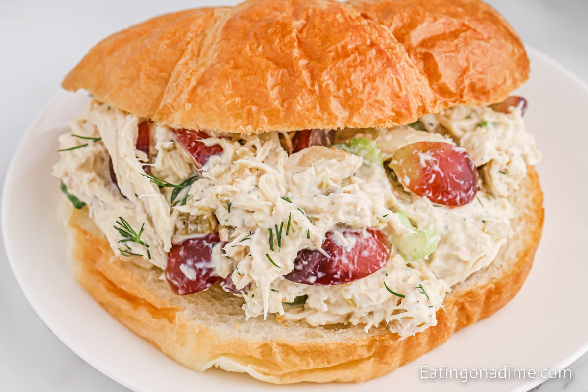 Chicken Salad on a croissant