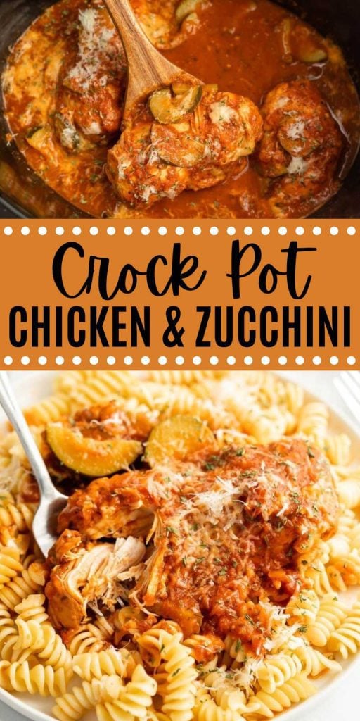 Crock Pot Chicken and Zucchini Recipe is a simple slow cooker meal that is frugal and tasty. Give this healthy recipe a try for a dinner everyone will love. Easy and delicious recipe and perfect for any day of the week. #eatingonadime #crockpotchickenandzucchini #chickenandzucchini