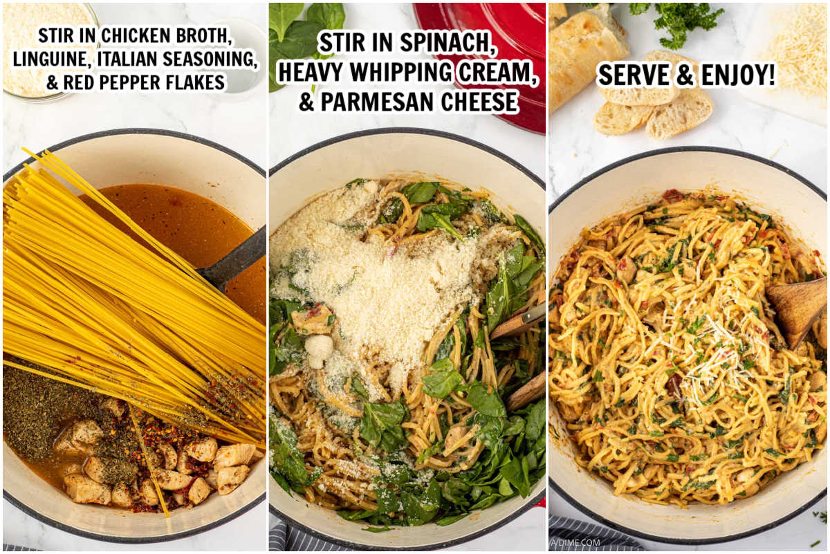 One Pot Italian Chicken Pasta Recipe - Easy Chicken Dinner