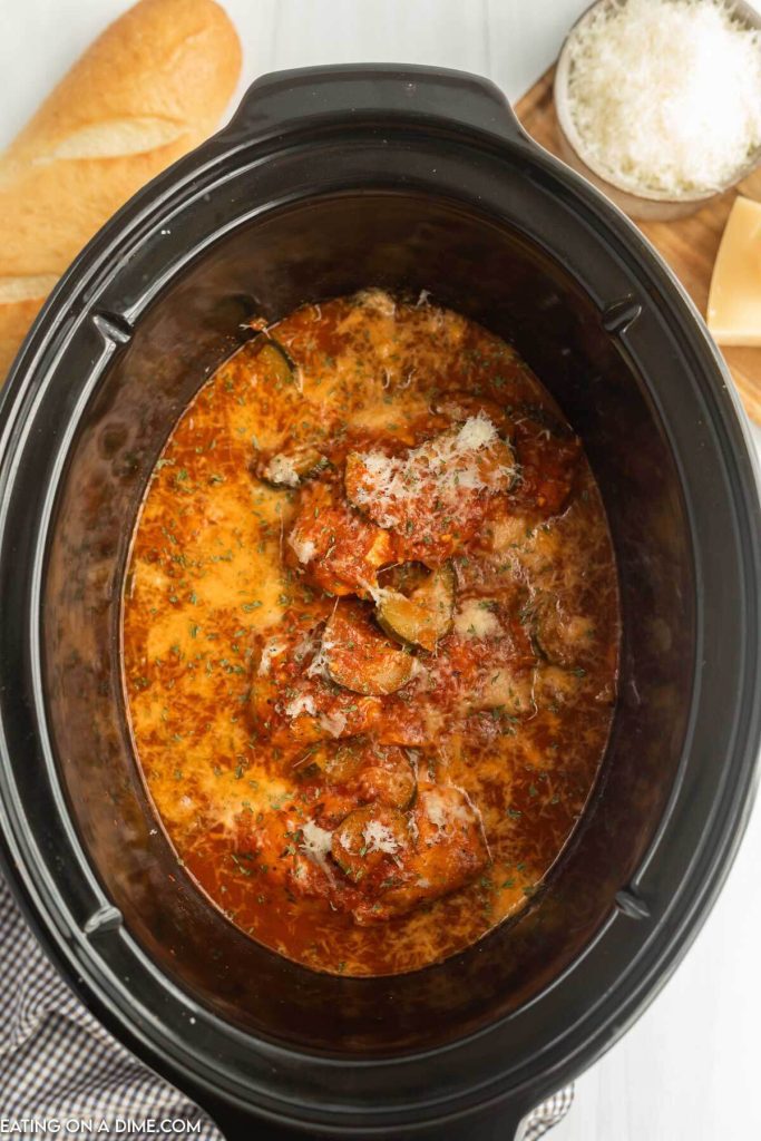 Chicken and Zucchini in the slow cooker