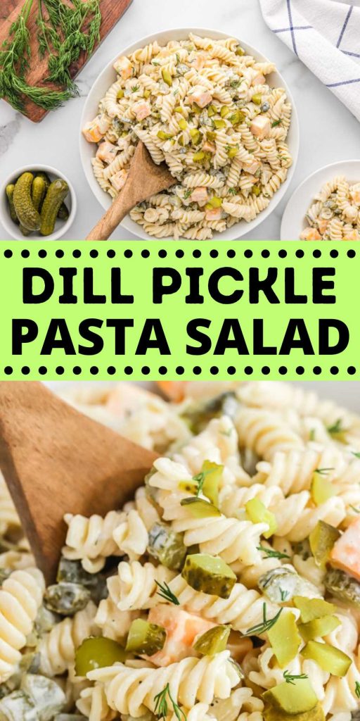 If you are needing to bring a pasta salad your next potluck, make Dill Pickle Pasta Salad. It is creamy, crunchy and easy to make. This pasta salad is packed with flavor and crunch. I love making it for many occasions. From BBQ's, potlucks or an easy weeknight side dish this is always a family favorite. #eatingonadime #dillpicklepastasalad #pastasalad