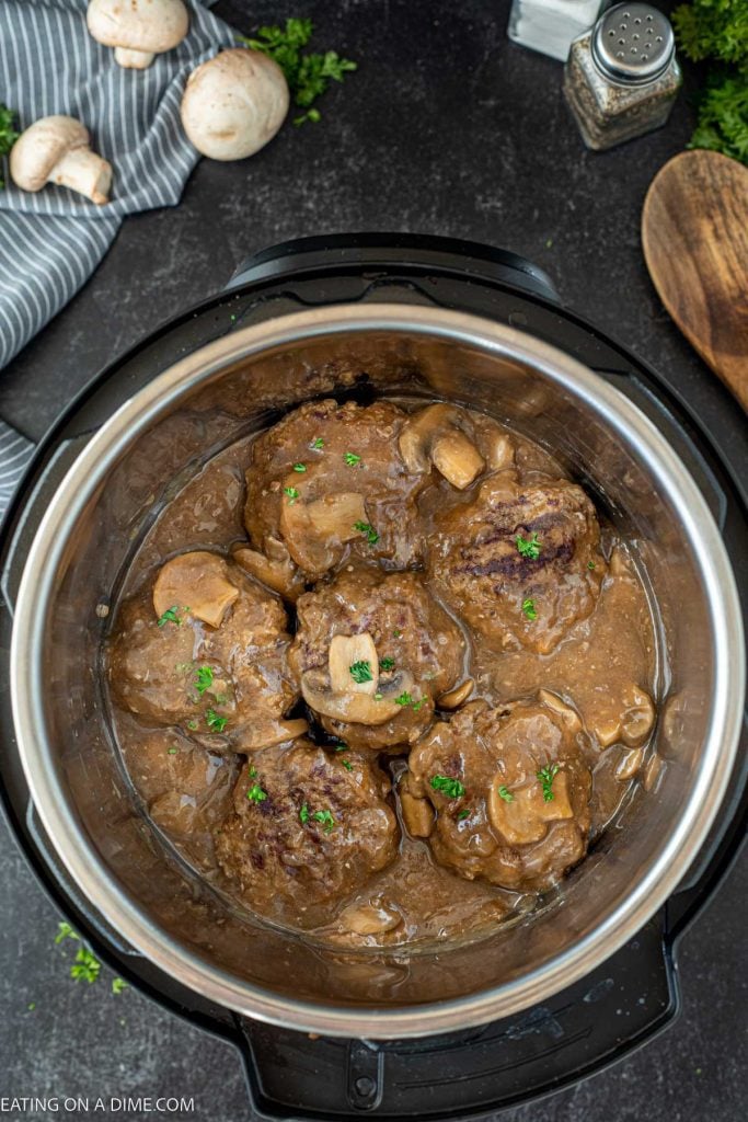 Salisbury Steak in a presssure cooker