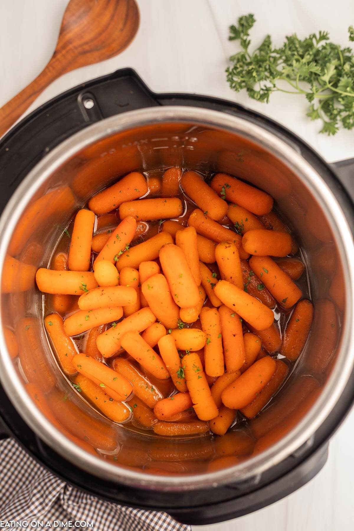 Cooked Baby Carrots in the instant pot 