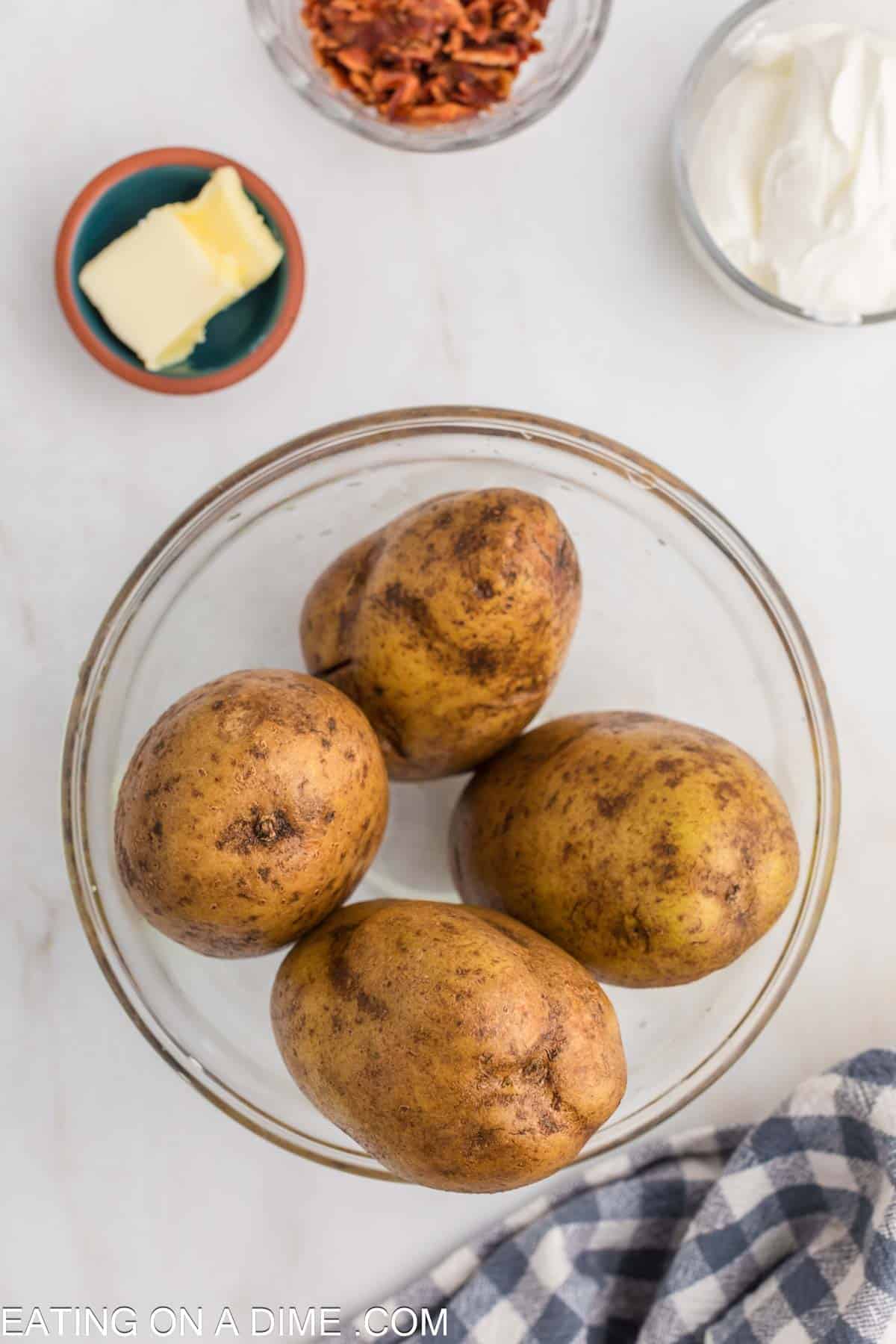 Potatoes in a bowl