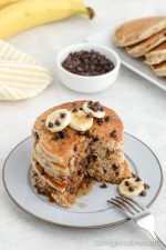 Banana Chocolate Chip Pancakes - Eating on a Dime