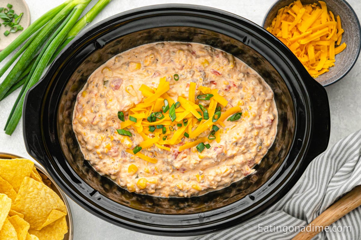 Cowboy Crack Dip in the slow cooker
