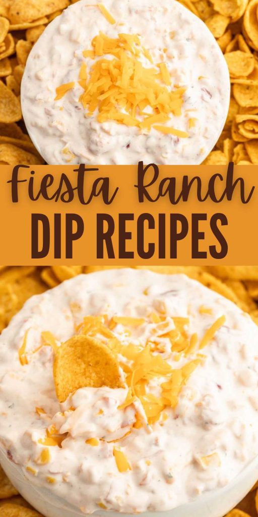 Try this Fiesta Ranch Dip Recipe at your next party or gathering. You will be surprised how delicious this easy fiesta ranch dip is to make. This fiesta dip is the perfect chip dip and it is full of ranch flavor. Make this homemade fiesta ranch dip as a delicious party dip for next gathering. Serve with a side of corn chips for the ultimate appetizer. #eatingonadime #fiestaranchdip #appetizer