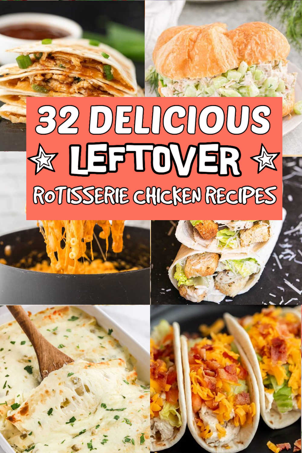 If you have Leftover Rotisserie Chicken use it to make one of these easy and delicious recipes. Turn your rotisserie chicken into a new meal. These easy leftover rotisserie chicken recipes are quick and easy. I can get dinner on the table fast since we are so busy during the week. Simple ingredients that are delicious and always a crowd favorite. #eatingonadime #leftoverrotisseriechickenrecipe #rotisseriechickenrecipes