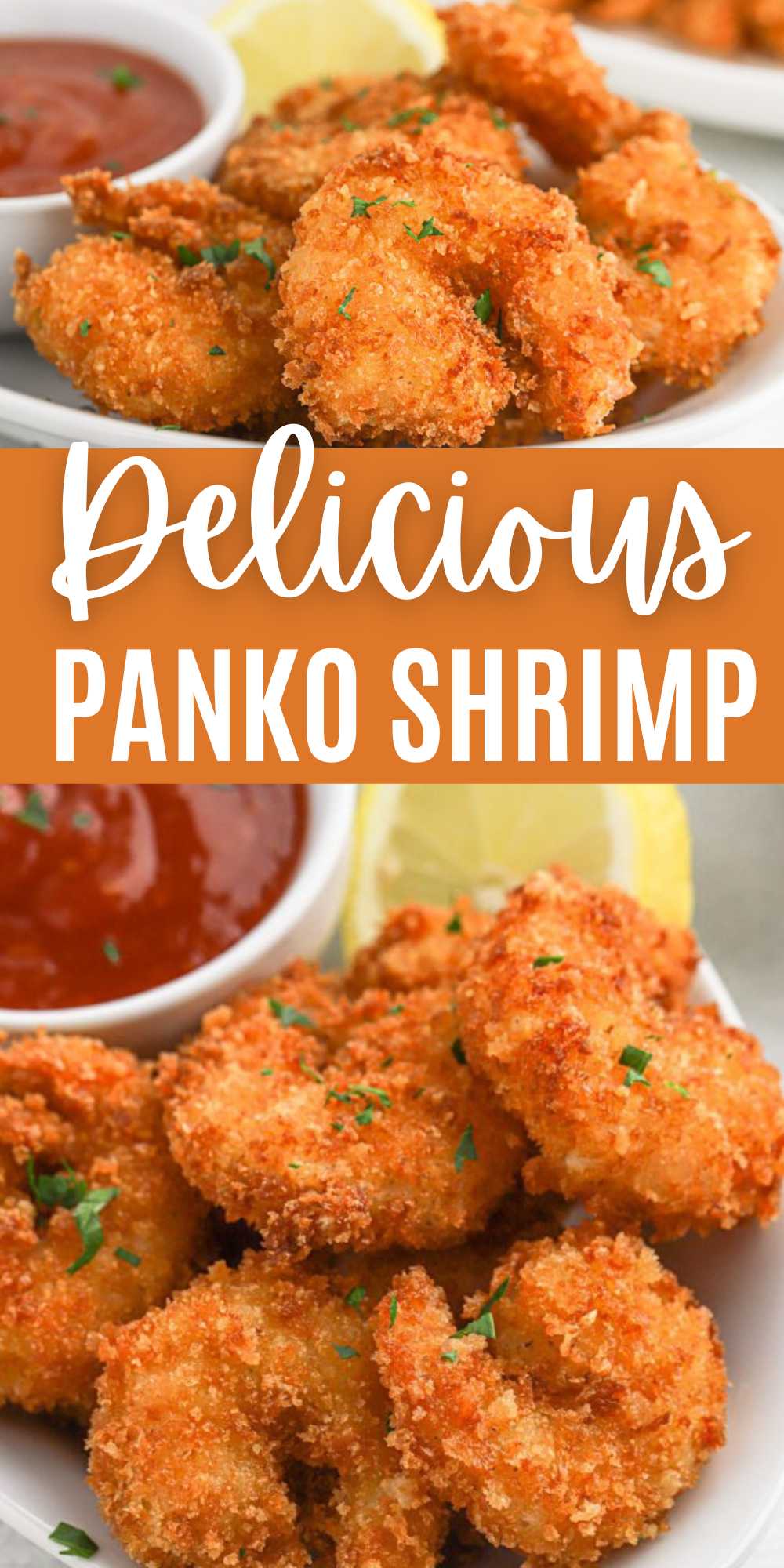 Change up your shrimp recipe and make Panko Shrimp. Crispy, crunchy shrimp is served as a appetizer, main dish or as a side dish. This panko fried shrimp turns out super crispy thanks to the panko breadcrumbs. #eatingonadime #pankoshrimprecipe #shrimprecipe