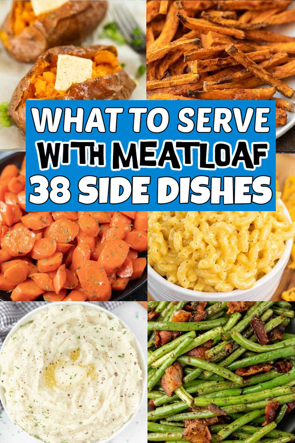 If you are wondering What to Serve with Meatloaf here are 38 easy side dishes that are simple to make. Quick and easy side dish recipes. We love making Meatloaf for a delicious Sunday night meal. These are the best sides for meatloaf that we like to complete our meal with. #eatingonadime #whattoservewithmeatloaf #meatloaf #sidedishes