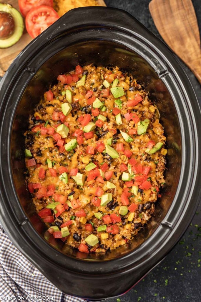Taco Casserole in a slow cooker