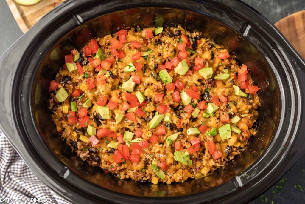 Taco Casserole in a slow cooker