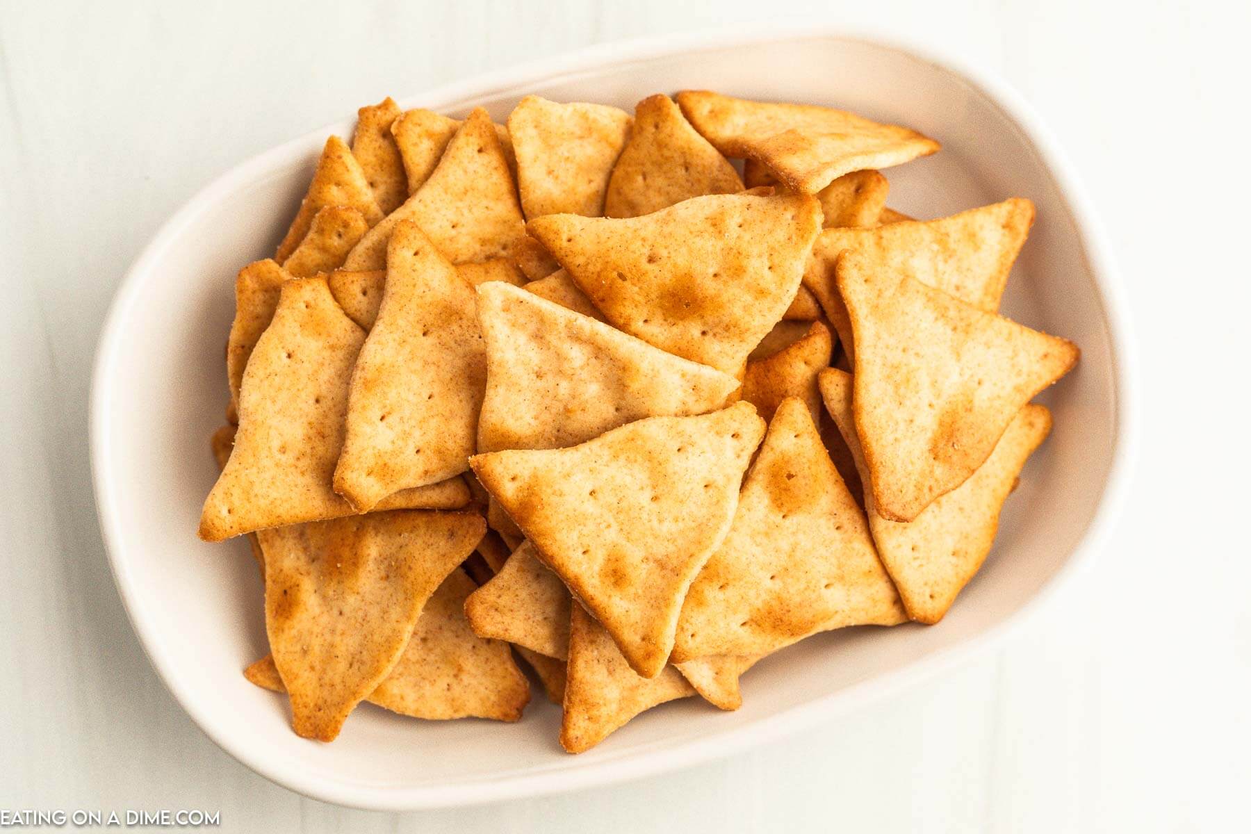 Herb crackers on a plate