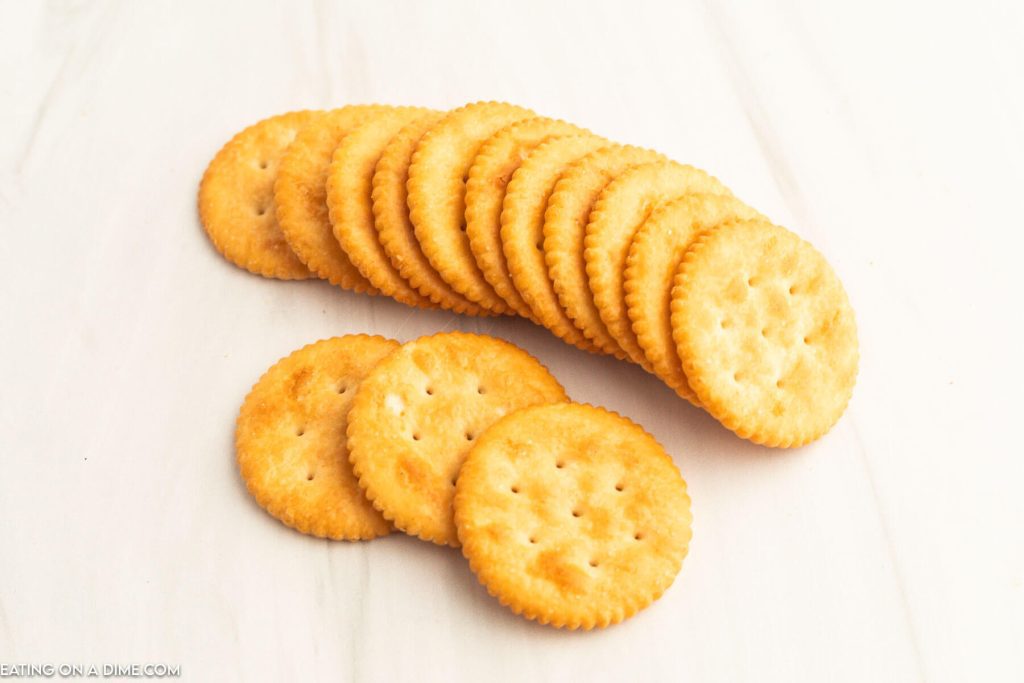 Buttery crackers stacked