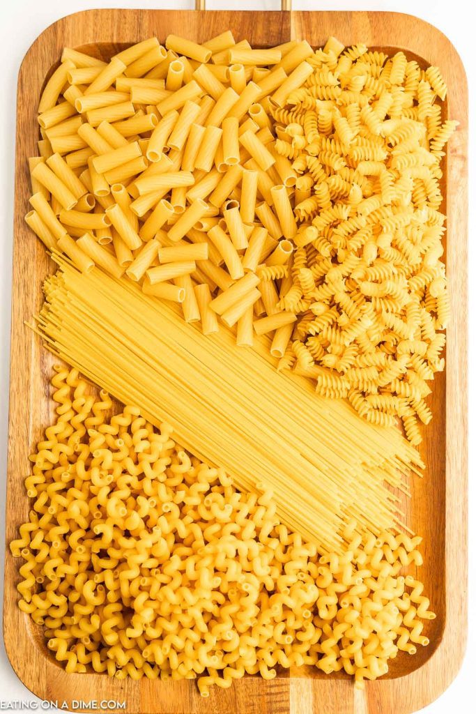 Platter of noodles