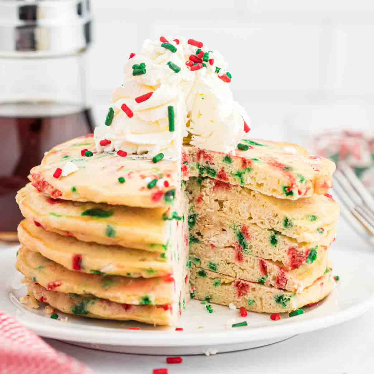 Grinch Pancakes - Eating on a Dime